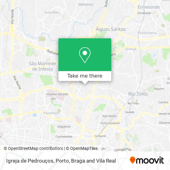 Igreja de Pedrouços mapa