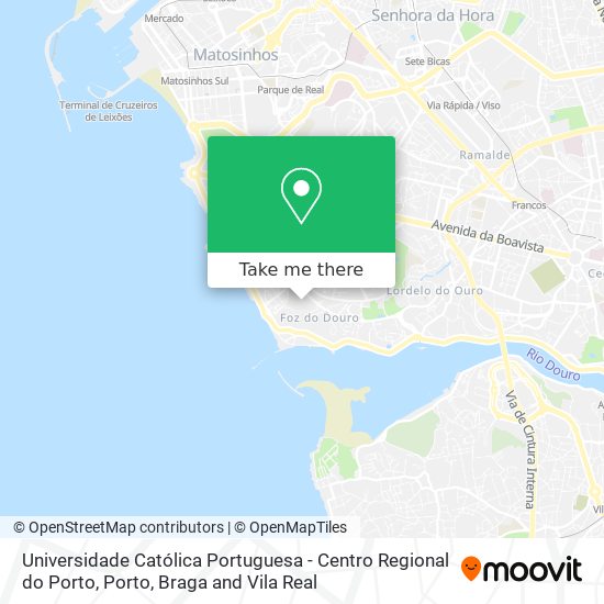 Universidade Católica Portuguesa - Centro Regional do Porto map