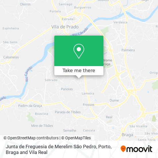 Junta de Freguesia de Merelim São Pedro map