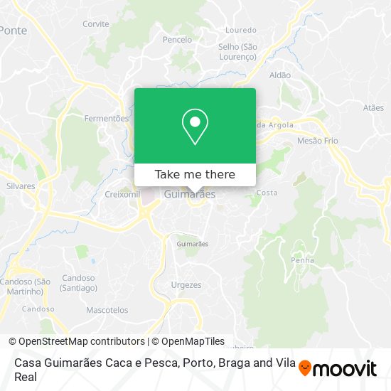 Casa Guimarães Caca e Pesca map