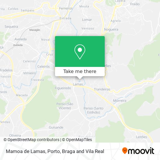 Mamoa de Lamas map