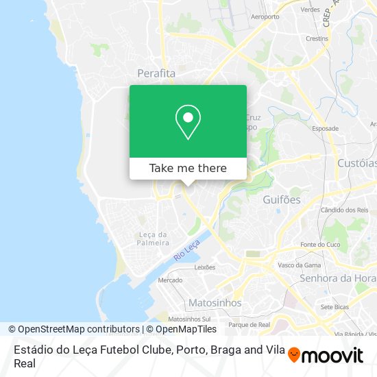 Estádio do Leça Futebol Clube map
