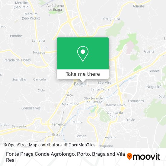 Fonte Praça Conde Agrolongo mapa