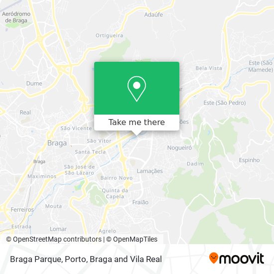 Braga Parque map