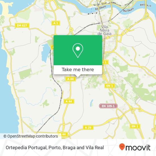 Ortepedia Portugal map