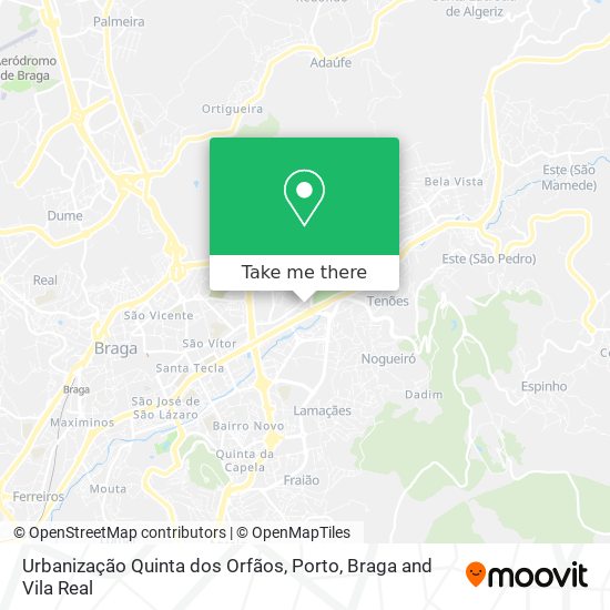 Urbanização Quinta dos Orfãos map