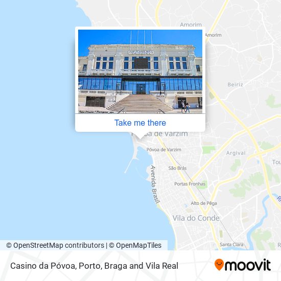 Casino da Póvoa mapa