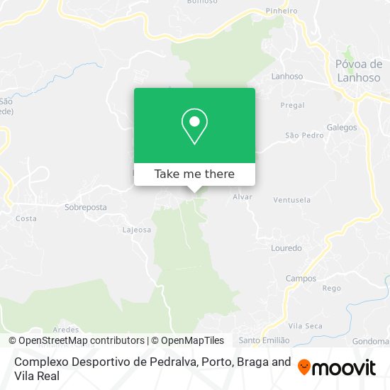 Complexo Desportivo de Pedralva map