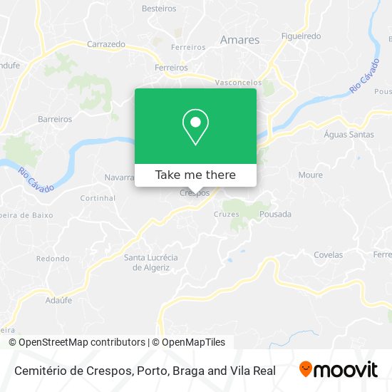 Cemitério de Crespos map