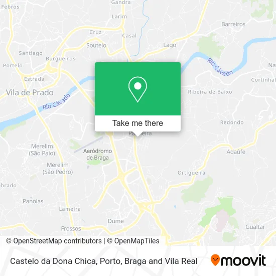 Castelo da Dona Chica map