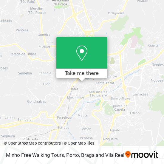 Minho Free Walking Tours mapa