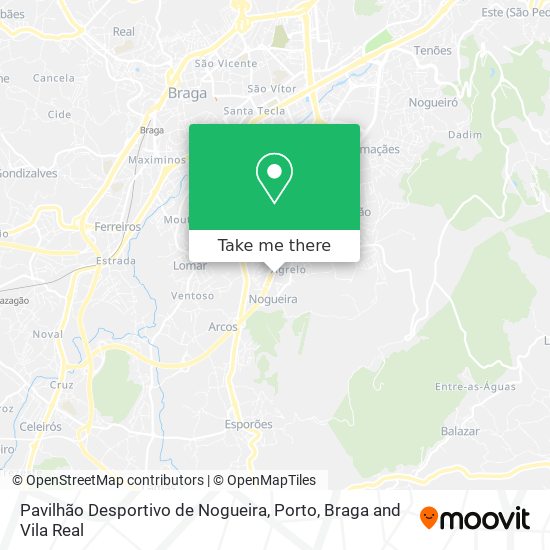 Pavilhão Desportivo de Nogueira map