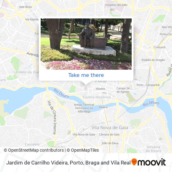 Jardim de Carrilho Videira map