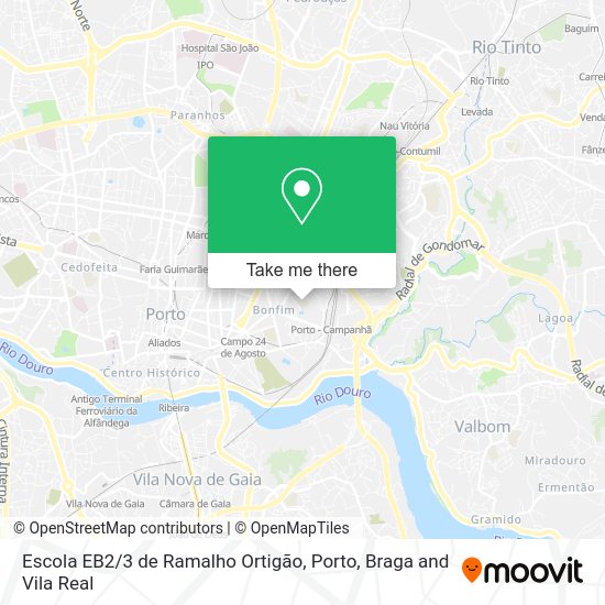 Escola EB2 / 3 de Ramalho Ortigão mapa