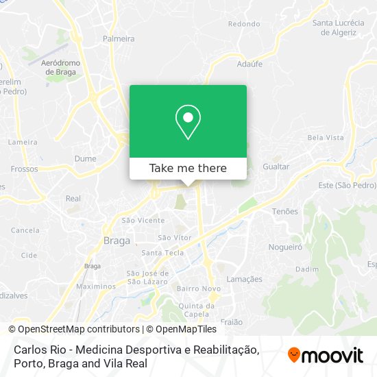 Carlos Rio - Medicina Desportiva e Reabilitação mapa