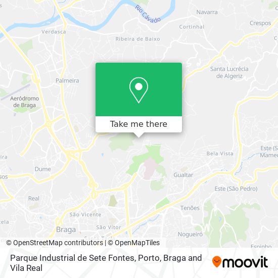 Parque Industrial de Sete Fontes map