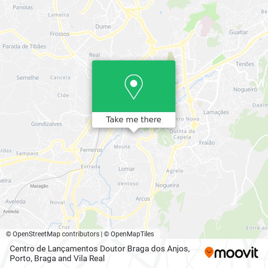 Centro de Lançamentos Doutor Braga dos Anjos map