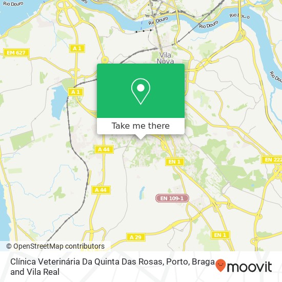 Clínica Veterinária Da Quinta Das Rosas map