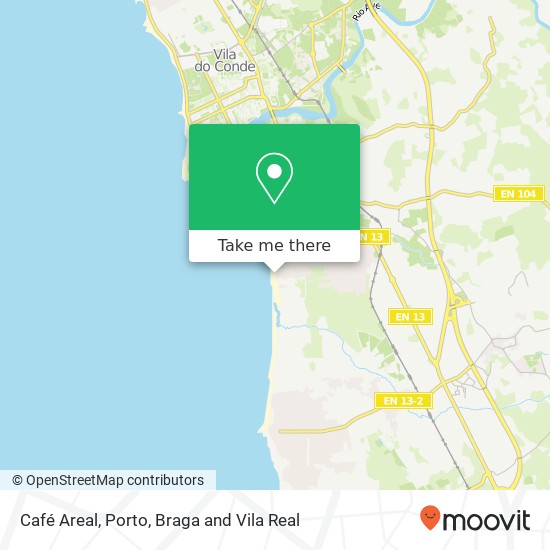 Café Areal map