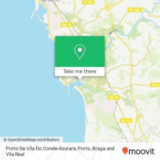 Porto De Vila Do Conde-Azurara map