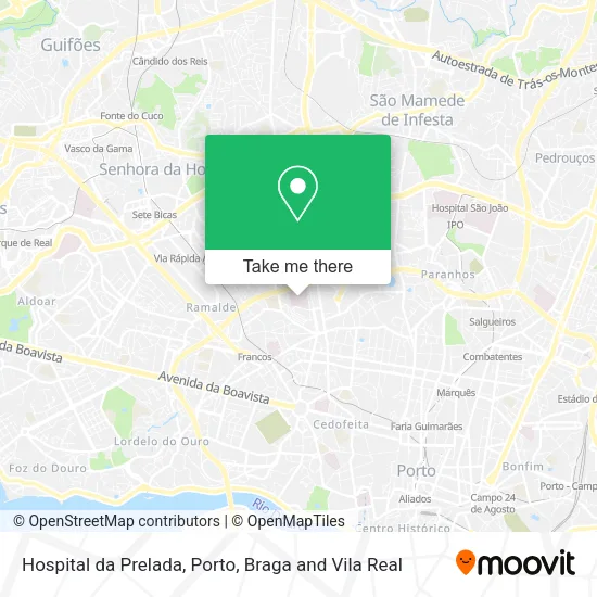 Hospital da Prelada map