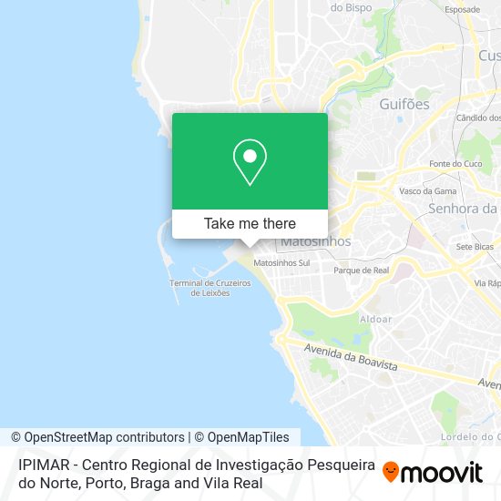 IPIMAR - Centro Regional de Investigação Pesqueira do Norte map
