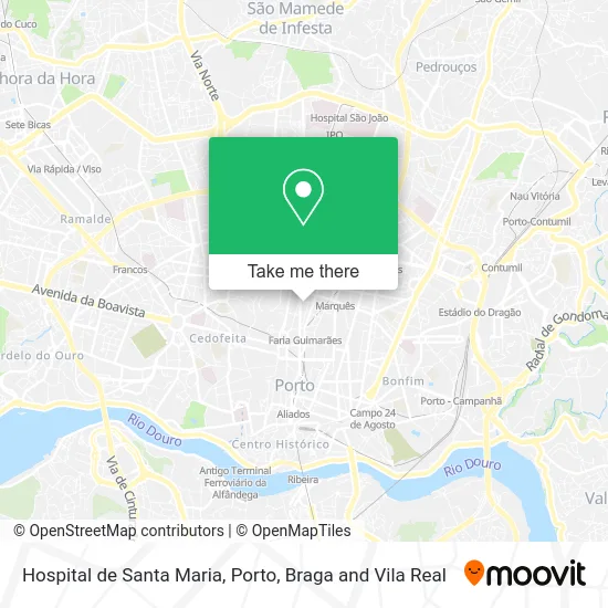 Hospital de Santa Maria map