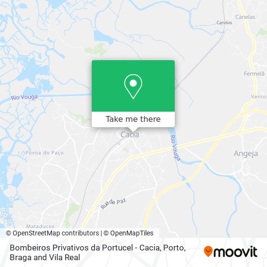 Bombeiros Privativos da Portucel - Cacia map