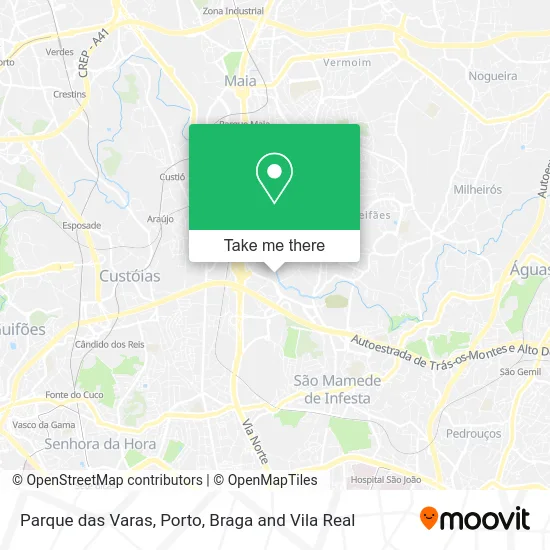 Parque das Varas map