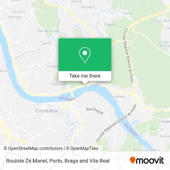 Roulote Zé Manel map