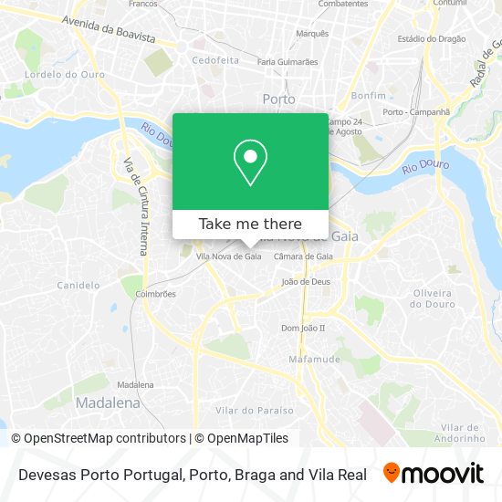 Devesas Porto Portugal mapa