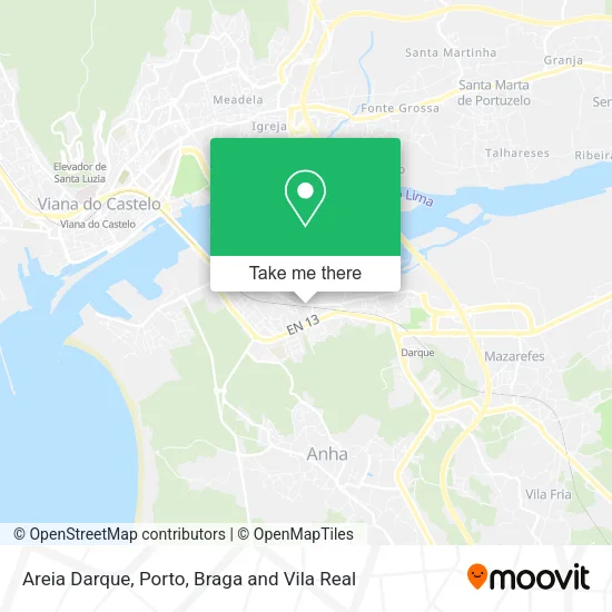 Areia Darque map