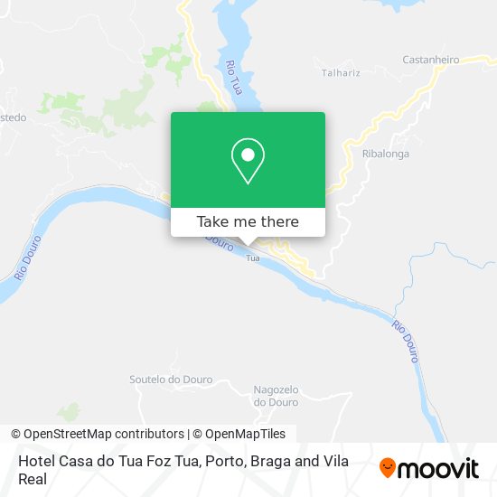 Hotel Casa do Tua Foz Tua map