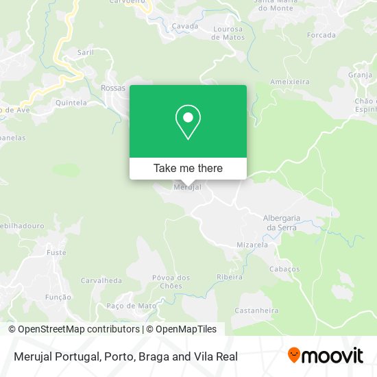 Merujal Portugal map