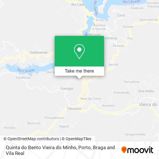 Quinta do Bento Vieira do Minho map