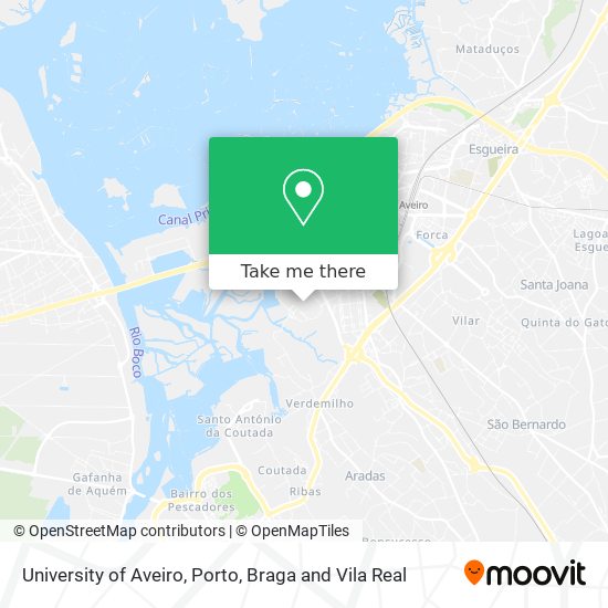 University of Aveiro map