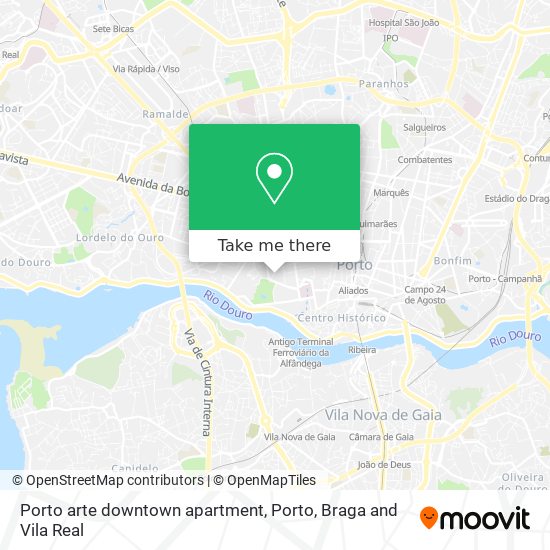 Porto arte downtown apartment map