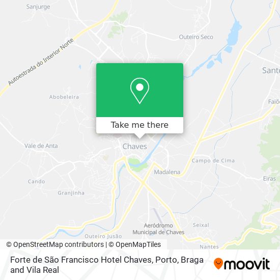 Forte de São Francisco Hotel Chaves map