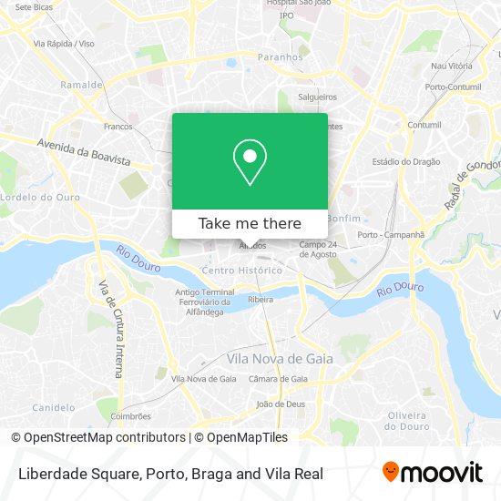 Liberdade Square map