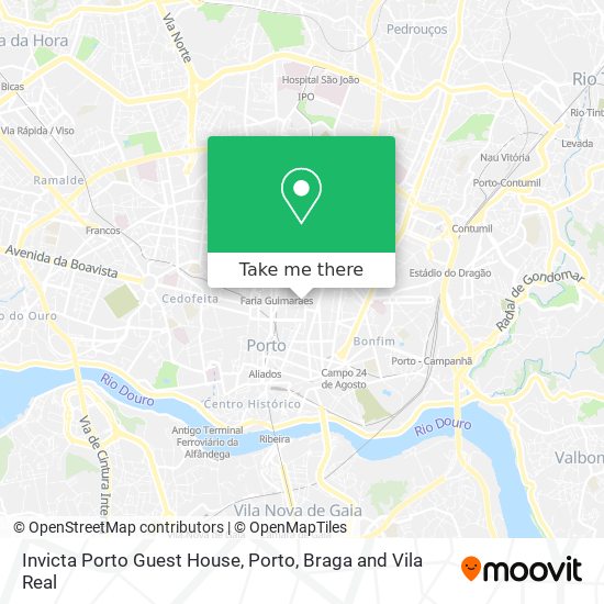 Invicta Porto Guest House mapa