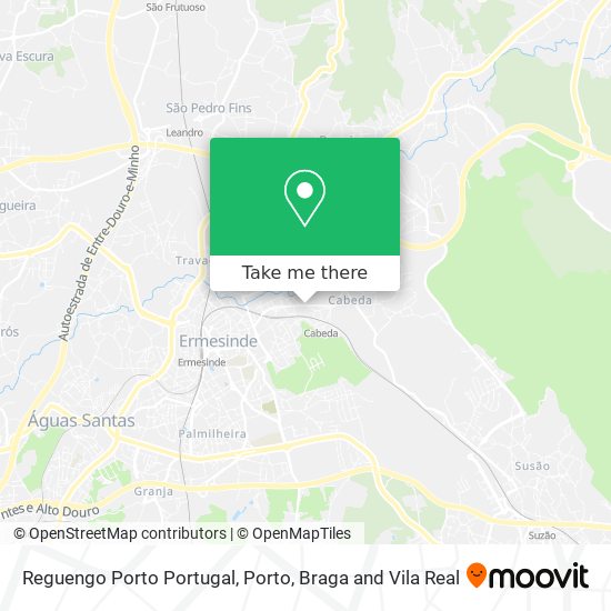 Reguengo Porto Portugal map