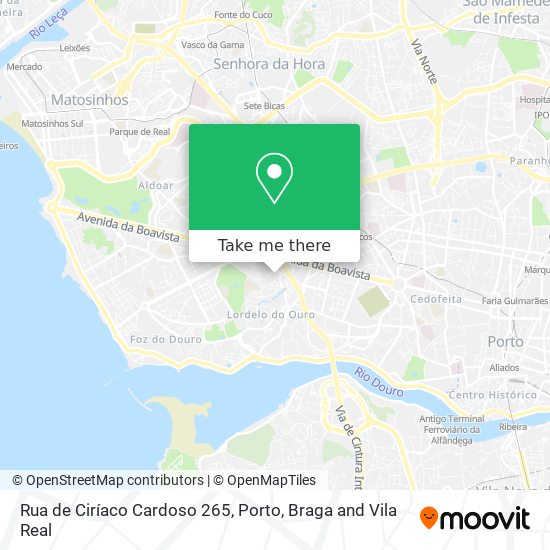 Rua de Ciríaco Cardoso 265 mapa