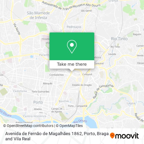 Avenida de Fernão de Magalhães 1862 mapa