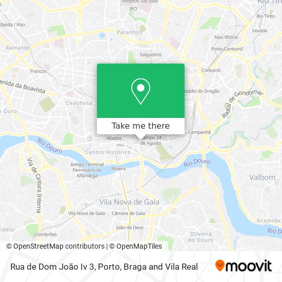 Rua de Dom João Iv 3 map