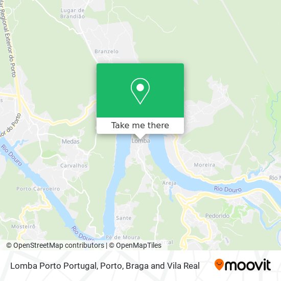 Lomba Porto Portugal mapa