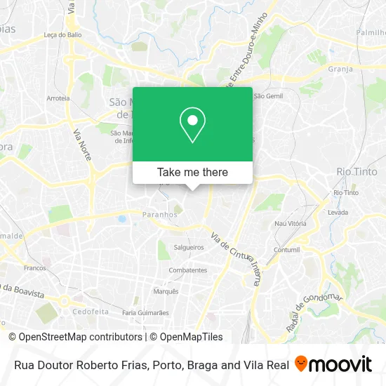 Rua Doutor Roberto Frias map