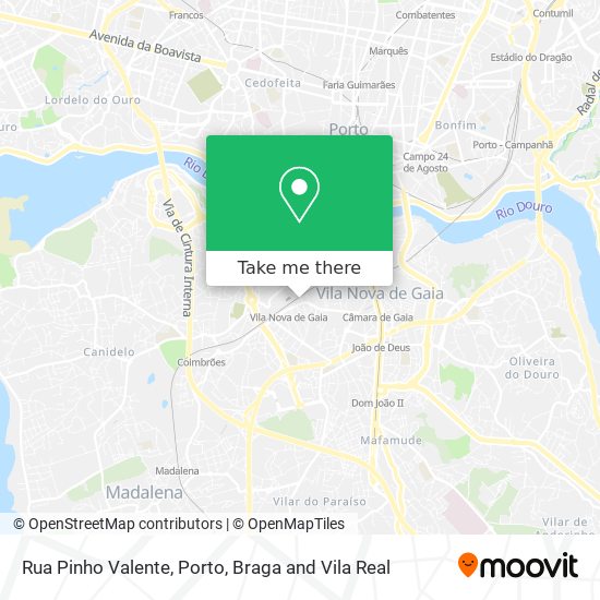 Rua Pinho Valente map