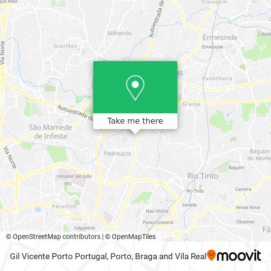 Gil Vicente Porto Portugal map