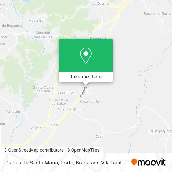 Canas de Santa Maria map
