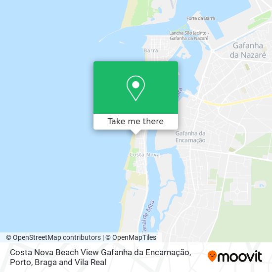 Costa Nova Beach View Gafanha da Encarnação mapa
